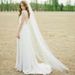Women's Simple Bridal Wedding Veil New Style Single Layer Long Train with Hair Comb Wedding Party Wear_ecoleips.com