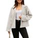 Women's Casual Office Short Suit With Long Sleeves And Buttoned Top_ecoleips.com