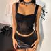 Spider Web Mesh See through Slim Fit Sleeveless Vest Top for Women Sexy Hot Girl European And American Cross Border 2026 New_ecoleips.com