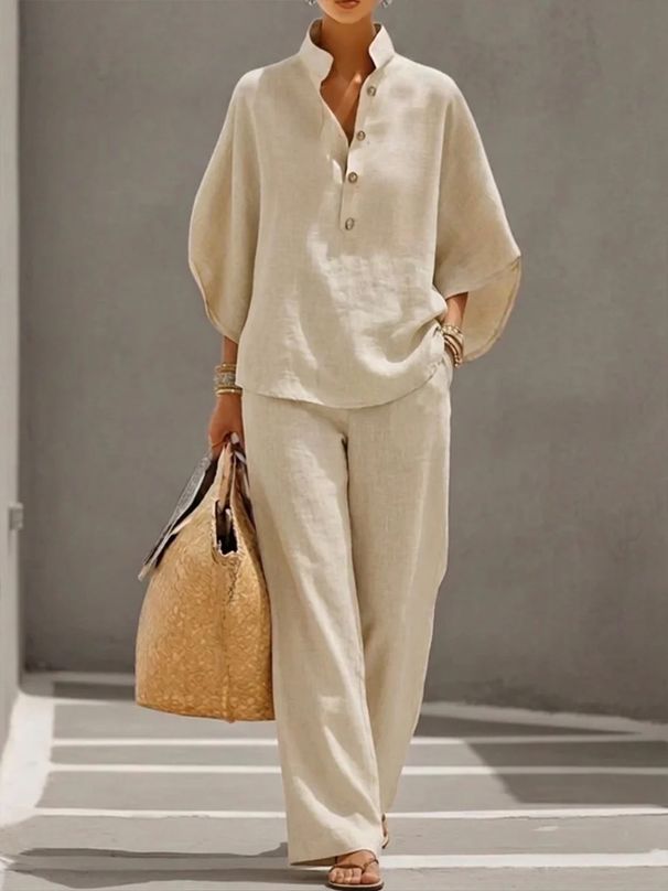Women's Casual Shirt Set Urban Style Clothing_ecoleips.com