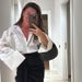 Women's Clothing Summer New Sweet Fresh Loose Plus Size Lapel Long Sleeve Patch Pocket Shirt Women's Top_ecoleips.com