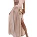 Elegant Sequin Embellished Sleeveless Maxi Dress For Women - Summer Fashion Party Wear, Polyester Blend, A-Line Ruffled Hem_ecoleips.com