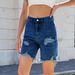 Women's Clothing Women's Summer New Washed Casual Ripped Denim Shorts Shorts Trendy_ecoleips.com