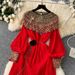 Women's Clothing Winter Heavy Beaded Sequins Loose Waist Long Pleated Dress Skirt_ecoleips.com