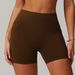 Women's Clothing Quick Drying Nude Sports Shorts High Waist Tight Yoga Pants Pocket Breathable Running Fitness Shorts_ecoleips.com