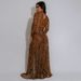 Sexy Leopard Print Mesh Long-Sleeve Dress With High Slit – Clubwear & Night Out Outfit For Women (S-XXL, Custom Designs Available)_ecoleips.com