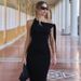 Jy24115 Summer New Temperament Sexy Wrapped Hip Long Fashionable And Simple Lacing Dress For Women_ecoleips.com