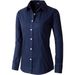 Women's Button Up Shirt Simple Formal Workwear Top_ecoleips.com