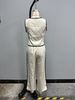 Women's Elegant Color Block Sleeveless Top And Pants Set European American Style Independent Site New 2026 Amazon_ecoleips.com