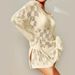 European And American Summer New Beach Dress Women's Solid Color Sexy Knitted Hollow Beach Bikini Swimsuit Blouse Sunscreen Clothing_ecoleips.com