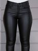 K Women's Trousers Pure Color PU Leather Pants Sexy Ankle Pants Casual Long Pants High Waist Slimming_ecoleips.com