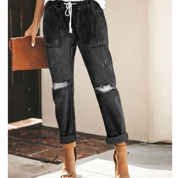 Summer Plus Size Women's Jeans Sexy And Elegant Style Straight Leg Denim For Ladies_ecoleips.com