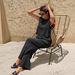 Women's Slimming Stripe Knit Tank And Pants Set Comfortable Summer Lounge Casual Outfit Breathable Two-Piece Coordinated Set_ecoleips.com
