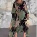 New Batwing Sleeves Loose Party Dress Ladies Elegant O-neck Swing Beach Dress 2026 Vintage Pattern Printed Vacation Long Dress_ecoleips.com