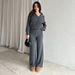 Women's Clothing Solid Color Sleeveless Minimalist Sleeveless U-Neck Top & Straight Leg Pants Set – Chic Office Wear In Black & Slate Grey | XS-XXXL_ecoleips.com