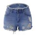 Women's Clothing New Elastic Hole Zipper Tassel Edge Women's Jeans_ecoleips.com