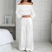 Women's Slim Fit Casual Trousers Suit Solid Color European American Style Autumn Winter Fashion Tops For Ladies_ecoleips.com