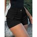 Aria Basics Aria Basics 2025 European And American Style Cross-border Casual Women's High-waisted Buttoned Street-style Cargo Shorts With_ecoleips.com