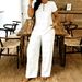 Women's Camouflage Casual Suit Set V Neck Short Sleeved Top With Pants Style_ecoleips.com