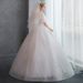 Main wedding dress bride large tail female small summer one-shoulder palace style_ecoleips.com
