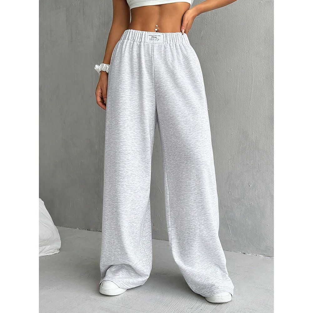 Women's Clothing Branch Pattern Printed Casual Pants For Women High Waist Hot Style Loose Versatile Wide Leg Long Pants_ecoleips.com