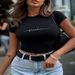 Summer Women's Casual Short Sleeve T-Shirt Crew Neck Printed Top Fashion European American Style Hot Selling 2025_ecoleips.com