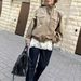 Trendy Faux Suede Jacket With Pockets - Autumn Casual Zip-Up, Stand Collar, Lightweight & Wrinkle-Free (XS/S/M/L, Khaki)_ecoleips.com