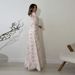 2025 New European And American Women's Clothing Long Sleeved Round Neck Slim Fit Thin Printed Long Skirt _ecoleips.com