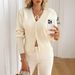 Elegant Women's Button Knit Cardigan Solid Color Top European American Style Spring Summer_ecoleips.com