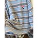 Plus-size Girl's High-end Color-block Striped Cartoon Sweatshirt For Women, Autumn Winter, College Style, Loose And_ecoleips.com