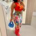 Women's Clothing Summer New Digital Printing Multi Color Casual Pocket Denim Shorts_ecoleips.com