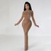 Women’s Clothing Autumn And Winter New Women's Sexy Mesh Hot Diamond Nightclub Party Long Dress_ecoleips.com