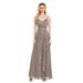 Women's Clothing V Neck Sequined A Line Evening Dress For Women Style Halter Neck Bridesmaids Parties Weddings_ecoleips.com