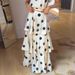 Comfortable Elegant Polka Dot Print Halter Neck Sleeveless Top And Cake Skirt Set for Women European American Style 2026 Foreign Trade_ecoleips.com
