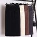 Women's High-Waisted Knit Pencil Skirt - Stretchy Bodycon Midi Skirt With Side Slit (Black/Grey/Khaki, One Size Fits S-L)_ecoleips.com