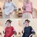 Artistic Vintage Ethnic Style Half-Sleeve Top, Summer Heavy-Duty Embroidery Stand Collar With Frog Buttons, Design Small_ecoleips.com