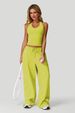 Women's Clothing Comfortable Two Piece Set Backless Wide Leg Trousers Sporty Casual Design Beautiful Loose Fit Pant Set_ecoleips.com