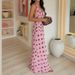 2026 Spring New Women' Clothing Cro-Border European And American Fahionable Elegant V-Neck Polka Dot Strap Long_ecoleips.com