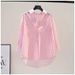 Aria Basics Aria Basics European And American Foreign Trade Cross-border Striped Loose-fitting Women's Outerwear, Regular Sleeves, Fashionable_ecoleips.com