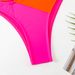 European American Style One Shoulder Color Block Bikini Set High Waisted Swimsuit Sexy Hollow out Two Piece Summer Vacation Swimwear_ecoleips.com