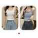 Wide-strap Backless Tank Top Women, Summer Design, Niche Style Trendy Girls, Sleeveless Short Camisole For Outerwear_ecoleips.com