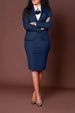 Women's Long Sleeved Suit Hip Skirt Set European American Fashion Professional Composite Spring Autumn New_ecoleips.com