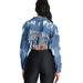 Women's Clothing Ripped Washed Tassels Backless Navel Exposed Sexy Short Large Size Women's Denim Jacket_ecoleips.com