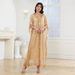 Cross-border Women's Clothing: Mesh Muslim Middle Eastern Pullover Dress, Fashionable Robe With Printed And Beaded_ecoleips.com