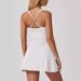 Chic Square Neck Sleeveless Dress With Adjustable Straps – Bodycon Mini A-Line Dress For Women (Milk Silk Fabric)_ecoleips.com