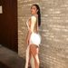 Summer New Arrival Halter V Neck Dress Slimming Open Back With Side Slit Fashion Elegant Party Evening Dress_ecoleips.com