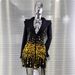 Luxury Women's Sexy Low Cut Sequined Pearl Dress Rhinestone Fashion Party Performance Suit Dress_ecoleips.com