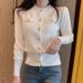 2025 Autumn Long Sleeve Fashion Women Cardigans Sweater Knitted Coat Short Casual Single Breasted Korean Slim Chic Ladies Tops_ecoleips.com