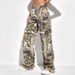 New European And American Cross-border Autumn Workwear Trendy Camouflage Pants, Straight Loose Low-waist Pocket Jeans_ecoleips.com