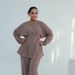 Modest Abaya Dress Premium Pleated Two-Piece Set – Modest V-Neck Top & Flowy Pants For Women (M/L/XL, 4 Elegant Colors)_ecoleips.com